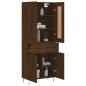 vidaXL Aparador alto madera contrachapada marrón roble 69,5x34x180 cm vidaXL Aparador alto madera contrachapada marrón roble 69,5x34x180 cm