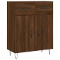 vidaXL Aparador alto madera contrachapada marrón roble 69,5x34x180 cm vidaXL Aparador alto madera contrachapada marrón roble 69,5x34x180 cm