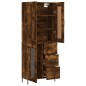 vidaXL Aparador alto madera contrachapada roble ahumado 69,5x34x180 cm vidaXL Aparador alto madera contrachapada roble ahumado 69,5x34x180 cm
