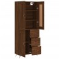 vidaXL Aparador alto madera contrachapada marrón roble 69,5x34x180 cm vidaXL Aparador alto madera contrachapada marrón roble 69,5x34x180 cm