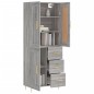 vidaXL Aparador alto madera contrachapada gris sonoma 69,5x34x180 cm vidaXL Aparador alto madera contrachapada gris sonoma 69,5x34x180 cm