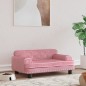 vidaXL Cama para perros de terciopelo rosa 70x45x30 cm vidaXL Cama para perros de terciopelo rosa 70x45x30 cm