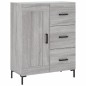 vidaXL Aparador alto madera contrachapada gris sonoma 69,5x34x180 cm