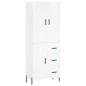 vidaXL Aparador alto madera contrachapada blanco brillo 69,5x34x180 cm vidaXL Aparador alto madera contrachapada blanco brillo 69,5x34x180 cm