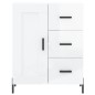 vidaXL Aparador alto madera contrachapada blanco brillo 69,5x34x180 cm vidaXL Aparador alto madera contrachapada blanco brillo 69,5x34x180 cm