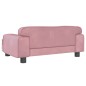 vidaXL Cama para perros de terciopelo rosa 70x45x30 cm vidaXL Cama para perros de terciopelo rosa 70x45x30 cm