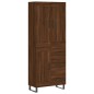 vidaXL Aparador alto madera contrachapada marrón roble 69,5x34x180 cm vidaXL Aparador alto madera contrachapada marrón roble 69,5x34x180 cm
