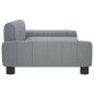 vidaXL Cama para perros de tela gris claro 90x53x30 cm vidaXL Cama para perros de tela gris claro 90x53x30 cm