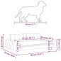 vidaXL Cama para perros de tela gris claro 90x53x30 cm vidaXL Cama para perros de tela gris claro 90x53x30 cm