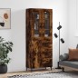 vidaXL Aparador alto madera contrachapada roble ahumado 69,5x34x180 cm vidaXL Aparador alto madera contrachapada roble ahumado 69,5x34x180 cm