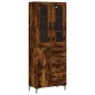 vidaXL Aparador alto madera contrachapada roble ahumado 69,5x34x180 cm vidaXL Aparador alto madera contrachapada roble ahumado 69,5x34x180 cm