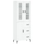 vidaXL Aparador alto madera contrachapada blanco brillo 69,5x34x180 cm vidaXL Aparador alto madera contrachapada blanco brillo 69,5x34x180 cm