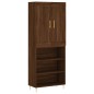 vidaXL Aparador alto madera contrachapada marrón roble 69,5x34x180 cm vidaXL Aparador alto madera contrachapada marrón roble 69,5x34x180 cm