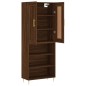 vidaXL Aparador alto madera contrachapada marrón roble 69,5x34x180 cm vidaXL Aparador alto madera contrachapada marrón roble 69,5x34x180 cm
