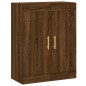 vidaXL Aparador alto madera contrachapada marrón roble 69,5x34x180 cm vidaXL Aparador alto madera contrachapada marrón roble 69,5x34x180 cm