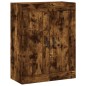 vidaXL Aparador alto madera contrachapada roble ahumado 69,5x34x180 cm