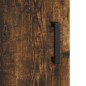 vidaXL Aparador alto madera contrachapada roble ahumado 69,5x34x180 cm