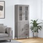 vidaXL Aparador alto madera contrachapada gris sonoma 69,5x34x180 cm vidaXL Aparador alto madera contrachapada gris sonoma 69,5x34x180 cm
