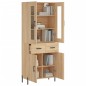 vidaXL Aparador alto madera contrachapada color roble 69,5x34x180 cm vidaXL Aparador alto madera contrachapada color roble 69,5x34x180 cm