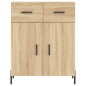 vidaXL Aparador alto madera contrachapada color roble 69,5x34x180 cm vidaXL Aparador alto madera contrachapada color roble 69,5x34x180 cm