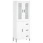 vidaXL Aparador alto madera contrachapada blanco 69,5x34x180 cm vidaXL Aparador alto madera contrachapada blanco 69,5x34x180 cm