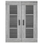 vidaXL Aparador alto madera contrachapada gris sonoma 69,5x34x180 cm vidaXL Aparador alto madera contrachapada gris sonoma 69,5x34x180 cm