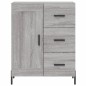 vidaXL Aparador alto madera contrachapada gris sonoma 69,5x34x180 cm vidaXL Aparador alto madera contrachapada gris sonoma 69,5x34x180 cm
