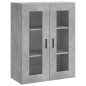 vidaXL Aparador alto madera contrachapada gris hormigón 69,5x34x180 cm vidaXL Aparador alto madera contrachapada gris hormigón 69,5x34x180 cm