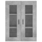 vidaXL Aparador alto madera contrachapada gris hormigón 69,5x34x180 cm vidaXL Aparador alto madera contrachapada gris hormigón 69,5x34x180 cm