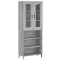vidaXL Aparador alto madera contrachapada gris sonoma 69,5x34x180 cm vidaXL Aparador alto madera contrachapada gris sonoma 69,5x34x180 cm