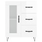 vidaXL Aparador alto madera contrachapada blanco brillo 69,5x34x180 cm vidaXL Aparador alto madera contrachapada blanco brillo 69,5x34x180 cm