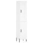 vidaXL Aparador alto madera contrachapada blanco 34,5x34x180 cm vidaXL Aparador alto madera contrachapada blanco 34,5x34x180 cm