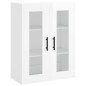 vidaXL Aparador alto madera contrachapada blanco brillo 69,5x34x180 cm vidaXL Aparador alto madera contrachapada blanco brillo 69,5x34x180 cm