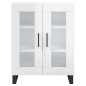 vidaXL Aparador alto madera contrachapada blanco brillo 69,5x34x180 cm vidaXL Aparador alto madera contrachapada blanco brillo 69,5x34x180 cm