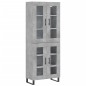 vidaXL Aparador alto madera contrachapada gris hormigón 69,5x34x180 cm vidaXL Aparador alto madera contrachapada gris hormigón 69,5x34x180 cm