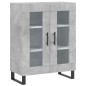 vidaXL Aparador alto madera contrachapada gris hormigón 69,5x34x180 cm vidaXL Aparador alto madera contrachapada gris hormigón 69,5x34x180 cm