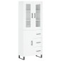 vidaXL Aparador alto madera contrachapada blanco brillo 69,5x34x180 cm vidaXL Aparador alto madera contrachapada blanco brillo 69,5x34x180 cm