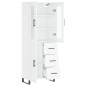 vidaXL Aparador alto madera contrachapada blanco brillo 69,5x34x180 cm vidaXL Aparador alto madera contrachapada blanco brillo 69,5x34x180 cm
