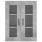 vidaXL Aparador alto madera contrachapada gris hormigón 69,5x34x180 cm vidaXL Aparador alto madera contrachapada gris hormigón 69,5x34x180 cm