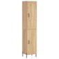 vidaXL Aparador de madera contrachapada roble Sonoma 34,5x34x180 cm vidaXL Aparador de madera contrachapada roble Sonoma 34,5x34x180 cm