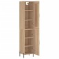 vidaXL Aparador de madera contrachapada roble Sonoma 34,5x34x180 cm vidaXL Aparador de madera contrachapada roble Sonoma 34,5x34x180 cm