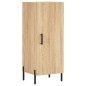 vidaXL Aparador de madera contrachapada roble Sonoma 34,5x34x180 cm vidaXL Aparador de madera contrachapada roble Sonoma 34,5x34x180 cm