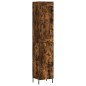 vidaXL Aparador de madera contrachapada roble ahumado 34,5x34x180 cm vidaXL Aparador de madera contrachapada roble ahumado 34,5x34x180 cm