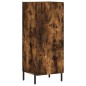 vidaXL Aparador de madera contrachapada roble ahumado 34,5x34x180 cm vidaXL Aparador de madera contrachapada roble ahumado 34,5x34x180 cm