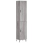 vidaXL Aparador alto madera contrachapada gris Sonoma 34,5x34x180 cm vidaXL Aparador alto madera contrachapada gris Sonoma 34,5x34x180 cm