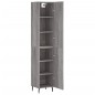 vidaXL Aparador alto madera contrachapada gris Sonoma 34,5x34x180 cm vidaXL Aparador alto madera contrachapada gris Sonoma 34,5x34x180 cm