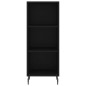 vidaXL Aparador de madera contrachapada negro 34,5x34x180 cm vidaXL Aparador de madera contrachapada negro 34,5x34x180 cm