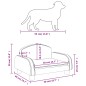 vidaXL Cama para perros de cuero sintético color capuchino 50x40x30 cm