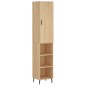 vidaXL Aparador de madera contrachapada roble Sonoma 34,5x34x180 cm vidaXL Aparador de madera contrachapada roble Sonoma 34,5x34x180 cm