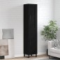 vidaXL Aparador de madera contrachapada negro 34,5x34x180 cm vidaXL Aparador de madera contrachapada negro 34,5x34x180 cm